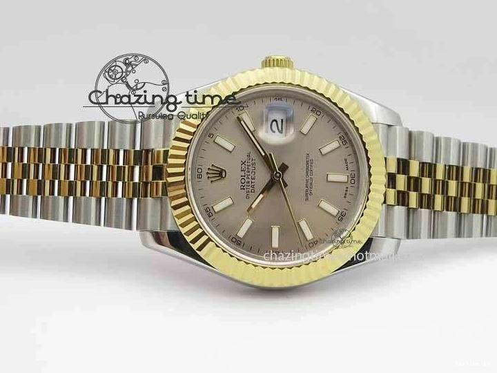 1222 Sleek DateJust II 41mm SS YG BP Maker Best Edition Silver Dial On Jubilee Bracelet A 3675